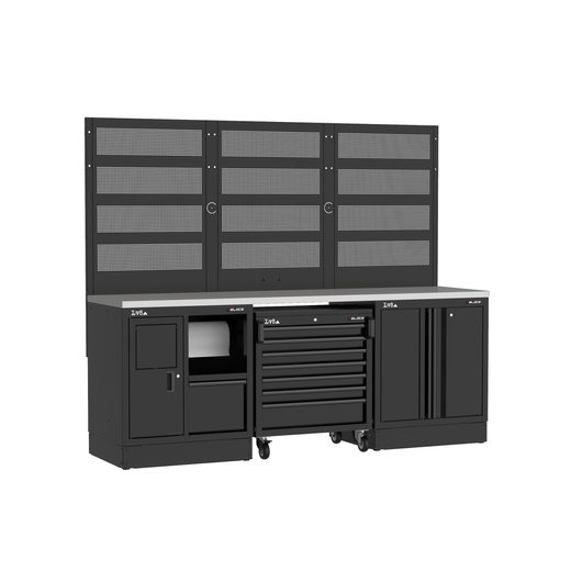 Workbench LV8 EVS24-02X with stainless steel top