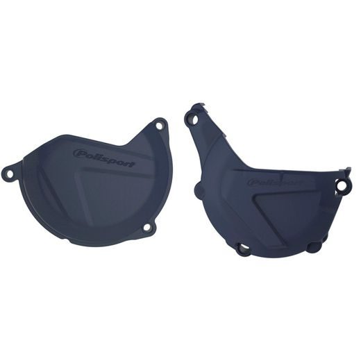 Clutch and ignition cover protector kit POLISPORT 90990 Modra