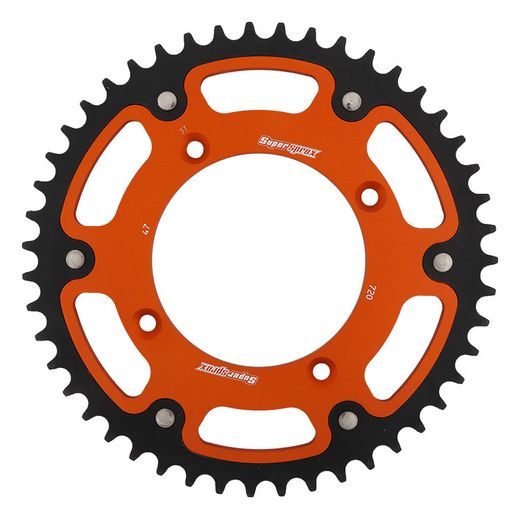 Zadnji verižnik (zobnik) SUPERSPROX STEALTH RST-720:47-ORG oranžna 47T, 520