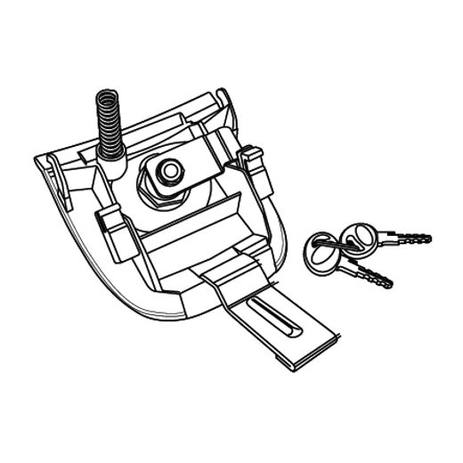 Locking mechanism SHAD D1B29MAR for SH26 and SH29