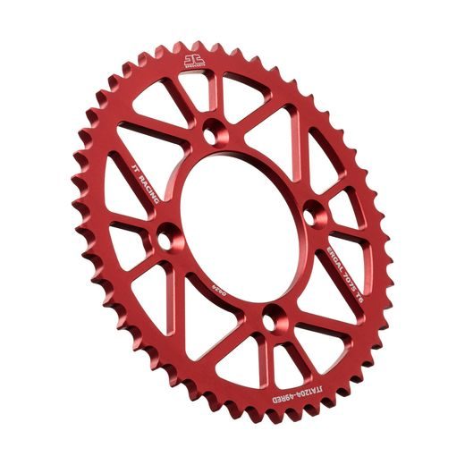 Aluminijasti zadnji verižnik (zobnik) JT JTA 1204-49RED 49)T, nt((428 Rdeč
