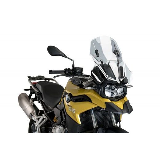 Windscreen PUIG RACING WITH SUPPORT + PROTECTION 3178W clear