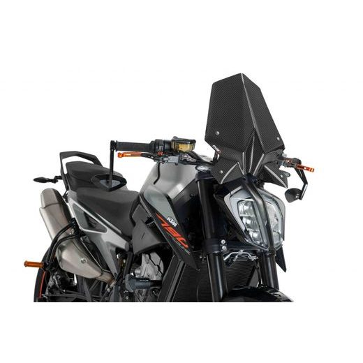 Windshield PUIG NEW GEN. SPORT 9668C carbon look