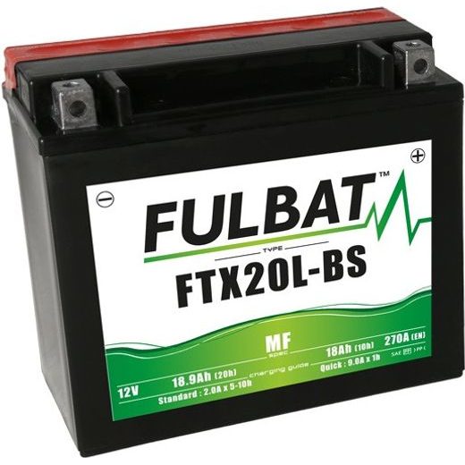 Akumulator brez vzdrževanja FULBAT FTX20L-BS (YTX20L-BS)