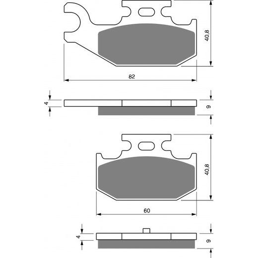 Zavorne obloge GOLDFREN 295 S3