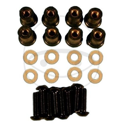 Screen fixing kit JMP 8x vijaki, podložke, gumjaste matice