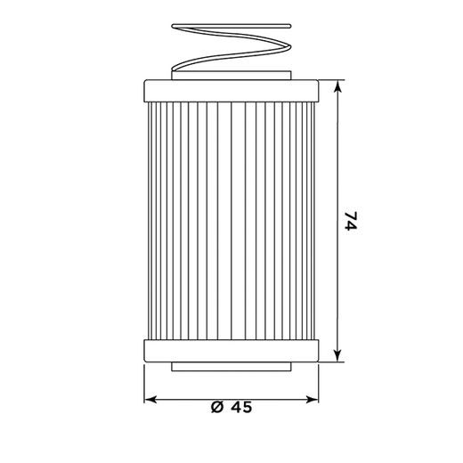Oljni filter MIW MV21002 (alt. HF567)