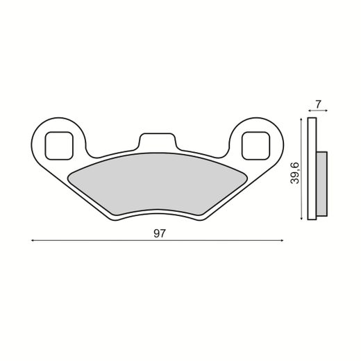 Zavorne obloge RMS 225103513 sintered