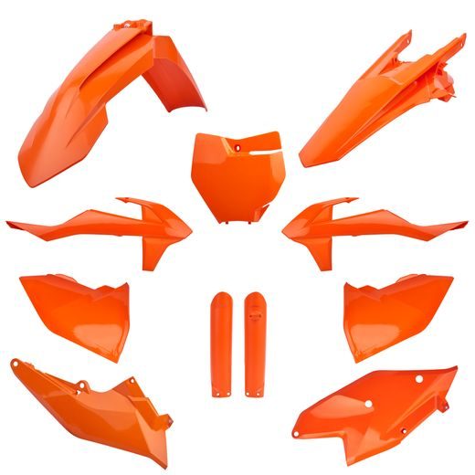 Set plastik POLISPORT 91455 Orange KTM 16