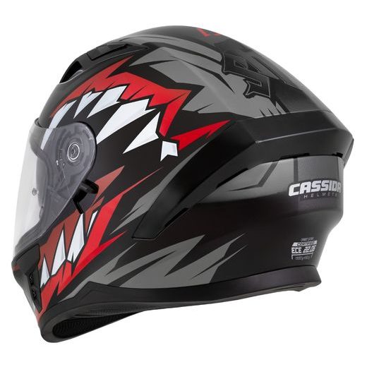 Integralna čelada CASSIDA Orbit Strix red, gray, white, black 2XL