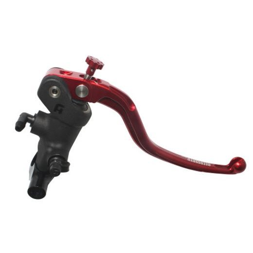 Radial brake master cylinder ACCOSSATO PC012 19 x 19 with fixed lever,red