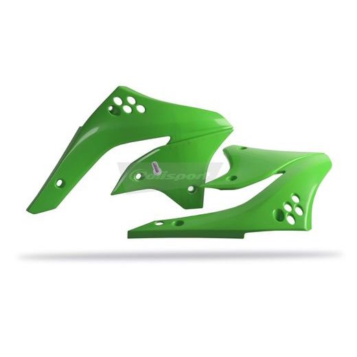 Radiator scoops POLISPORT 8426300006 (par) green 05