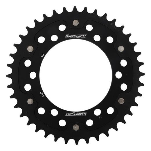 Zadnji verižnik (zobnik) SUPERSPROX STEALTH RST-480:40-BLK črna 40T, 525