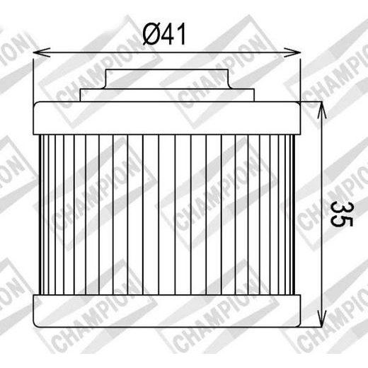 Oljni filter CHAMPION COF086 100609495
