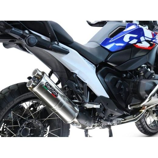 Slip-on exhaust GPR DUAL INOX BM.109.1.DUAL.IO Titanium Matte Black including removable db killer and link pipe