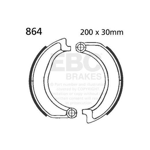 Brake shoe set EBC 864