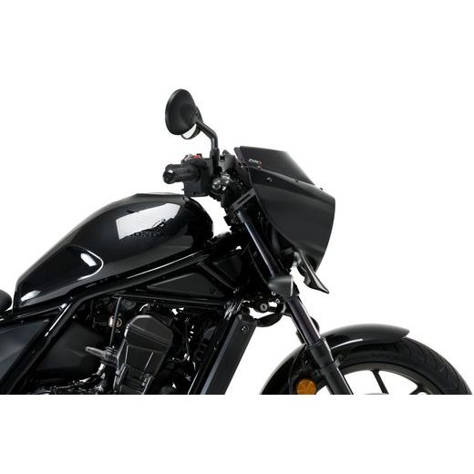 Semifairing PUIG MIRAGE 21460F dark smoke gloss black housing