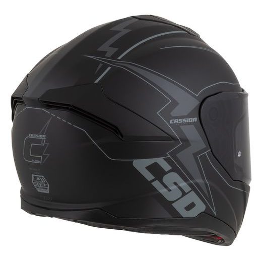 Integralna čelada CASSIDA Integral GT 2.1 Flash matt black/ dark grey 2XL