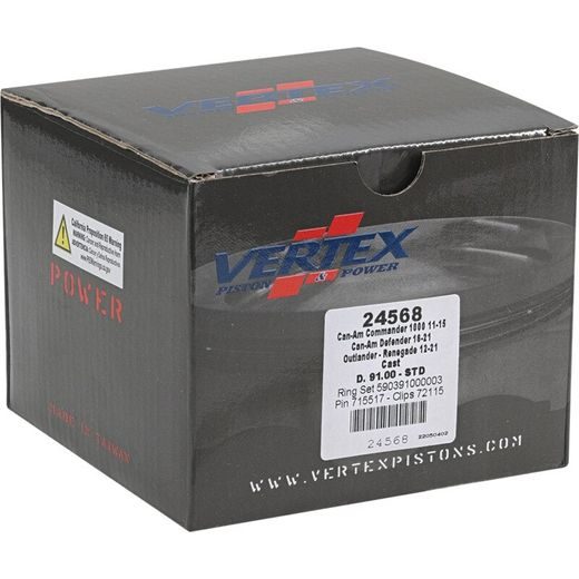 Complete piston VERTEX 24568 Cylinder 91, piston 90,96 mm (Cast)
