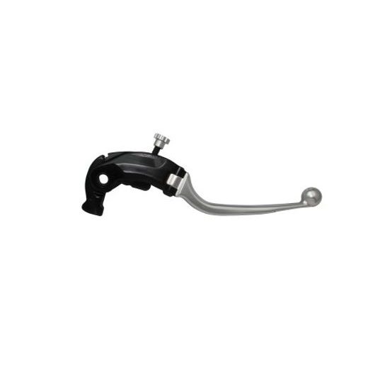 Adjustable folding lever ACCOSSATO LV018 in aluminium for Nissin radial brake master cylinder srebrna