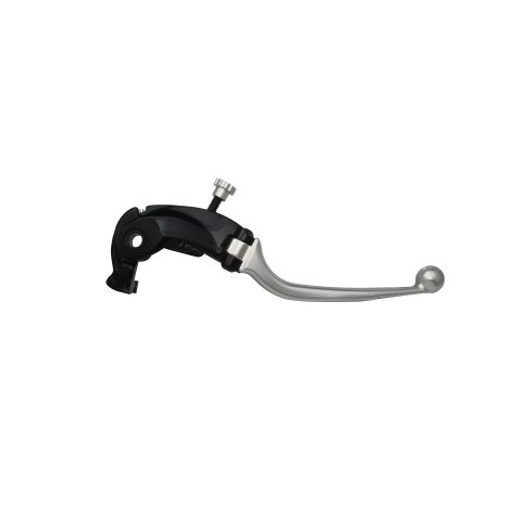 Adjustable folding lever ACCOSSATO LV020 in aluminium for Nissin radial brake master cylinder srebrna