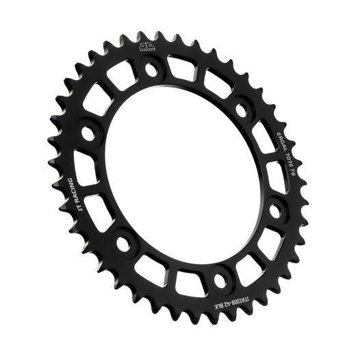 Aluminijasti zadnji verižnik (zobnik) JT JTA 1308-42BLK 42T, 520 Črn