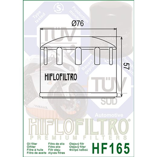Oljni filter HIFLOFILTRO HF165