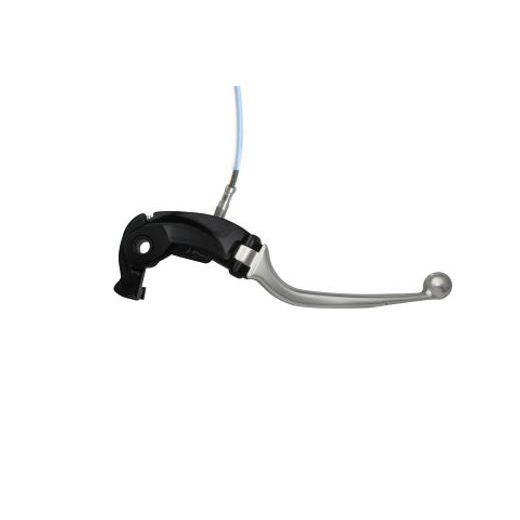 Brake lever folding ACCOSSATO LV022 with integrated adjuster for Nissin radial master cylinder srebrna