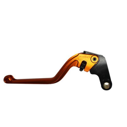 Clutch Lever ACCOSSATO ESB022 fixed CNC-worked aluminium, orange
