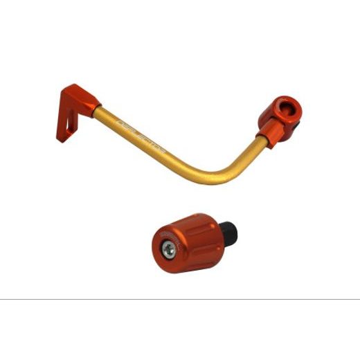 Lever guard in aluminium + right end ACCOSSATO DE005 with gold hose and joint levi