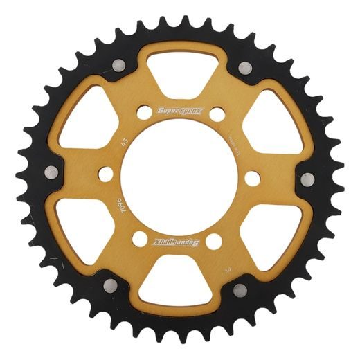 Zadnji verižnik (zobnik) SUPERSPROX STEALTH RST-7096:43-GLD zlata 43T, 530
