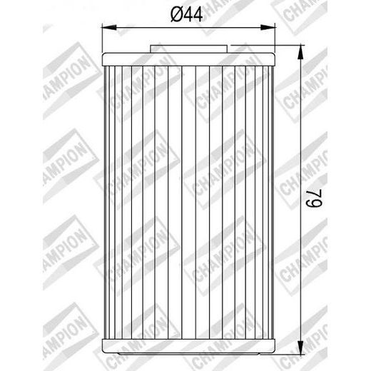 Oljni filter CHAMPION COF462 100609375