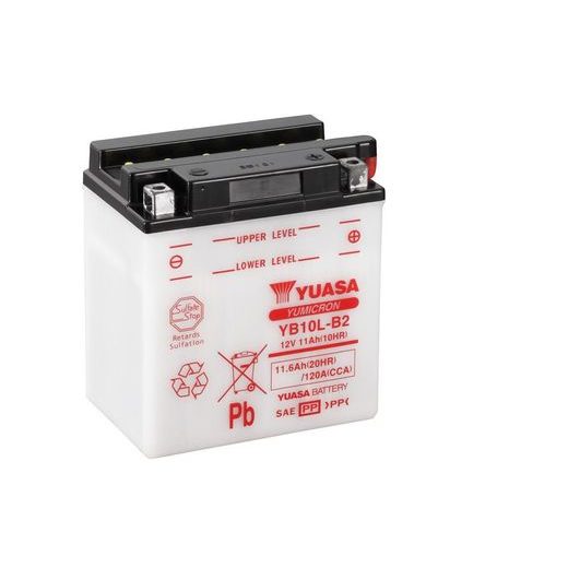 Yumicron battery with acid YUASA YB10L-B2