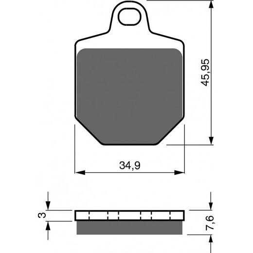 Zavorne obloge GOLDFREN 238 S3