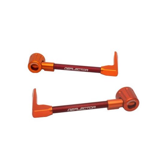 Lever guard ACCOSSATO DE003 with red hose and joint right + left, aluminium