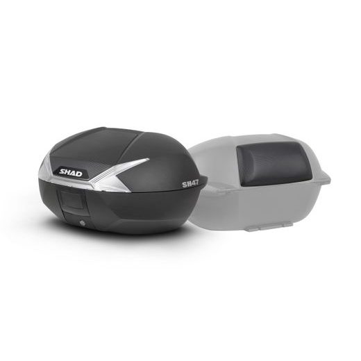 Kovček ( Top case ) SHAD SH47 D0B47106 black/white