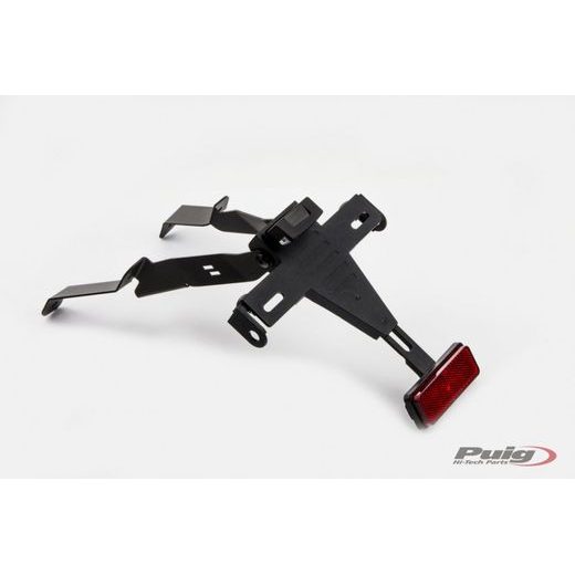 Adjustable license support PUIG 9653N črna