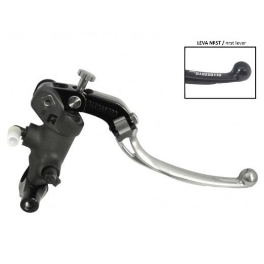 Radial brake master cylinder ACCOSSATO PC008 PRS 19 x 17-18-19 with folding lever,silver