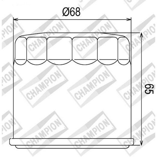 Oljni filter CHAMPION COF038 100609515