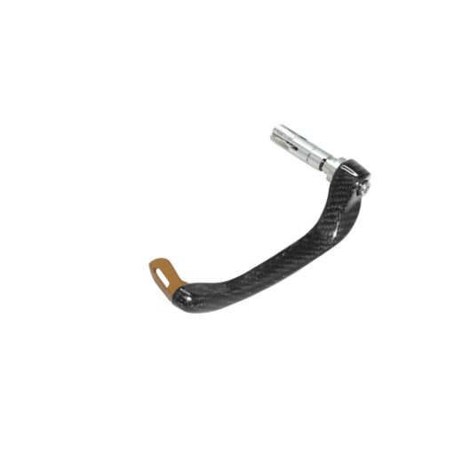 Lever guard ACCOSSATO "Ultra-Light" DE012 with gold eyelet and insert left, carbon