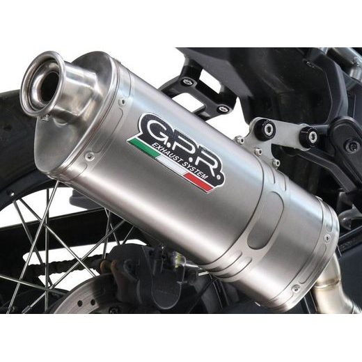 Slip-on exhaust GPR DUNE TRIOVALE TITANIO BM.109.1.DUNE Brushed Titanium
