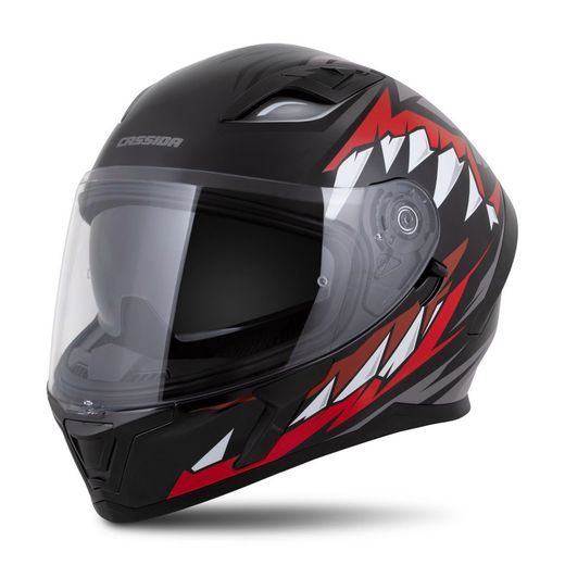 Integralna čelada CASSIDA Orbit Strix red, gray, white, black XS