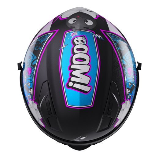 Kid helmet STORMER STRIKE KID BOOM blue, pink pearly YM