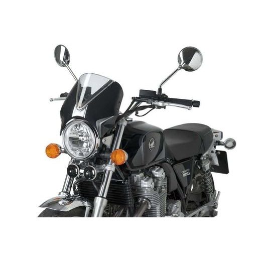 Windshield PUIG RETROVISION 7593W matt black prozorna