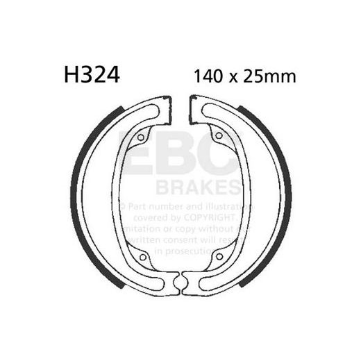 Brake shoe set EBC H324