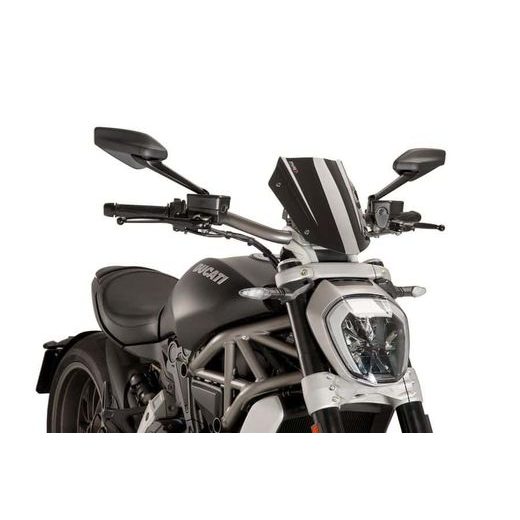 Windshield PUIG NEW GEN. SPORT 8921N črna