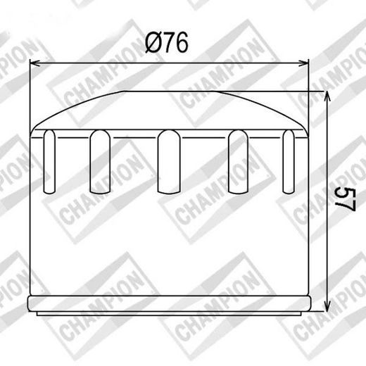 Oljni filter CHAMPION COF065 100609705