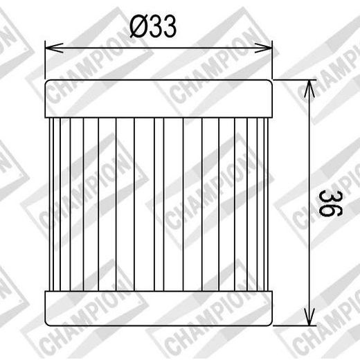 Oljni filter CHAMPION COF081 100609035
