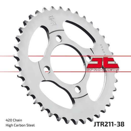 Zadnji verižnik (zobnik) JT JTR 211-38 38T, 420