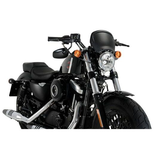 Windshield PUIG FRONTAL PLATE 20399C carbon look